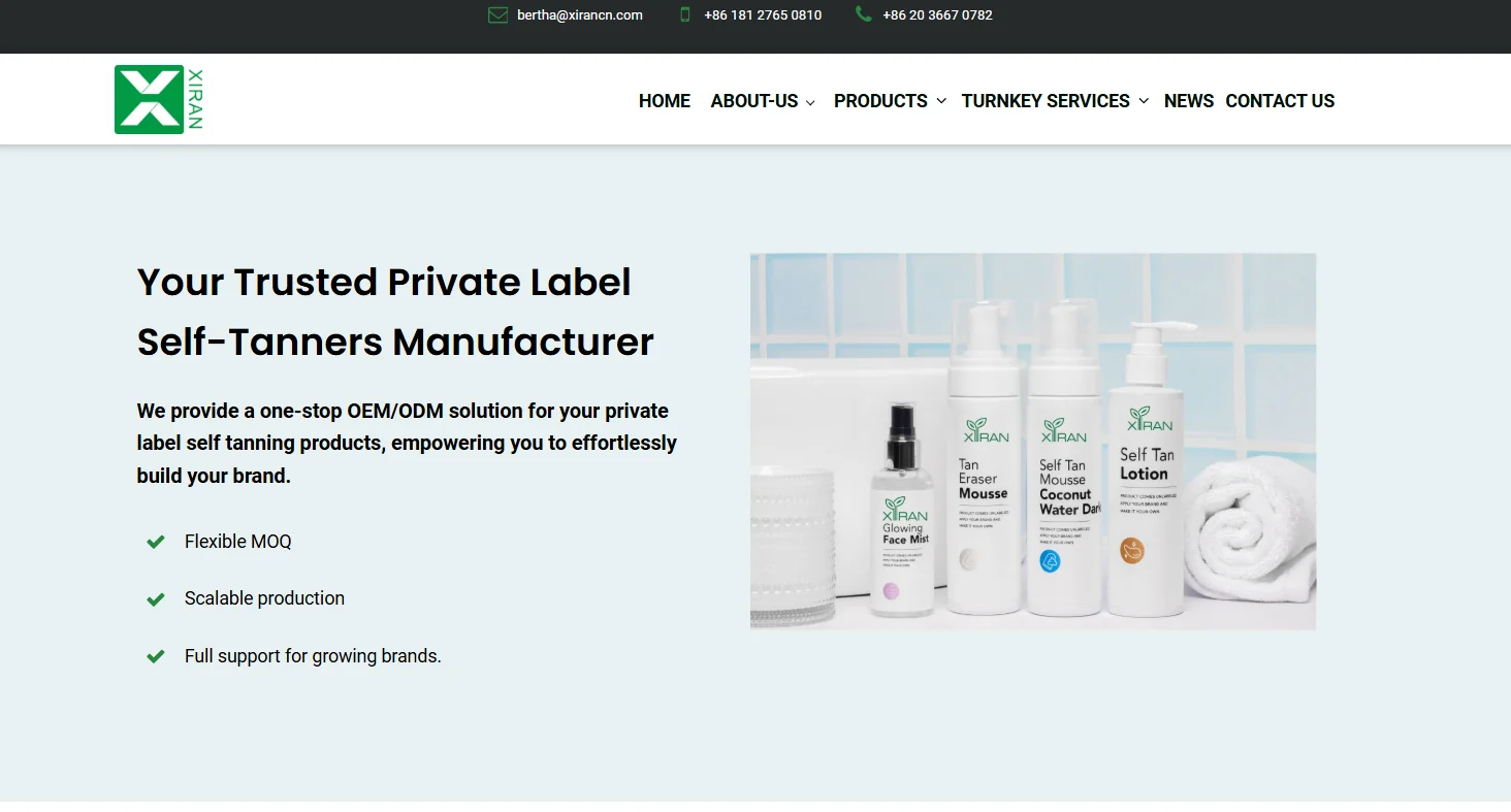 Top 10 Private Label Tanning Lotion Manufacturers